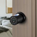 Graffiti Bluetooth smart fingerprint password wooden door card swipe ball lock